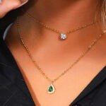 Two-layer silver 925 gold plated Necklace