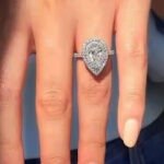 Teardrop Solitaire Ring Silver 925