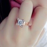 Paris ring silver 925 Ros gold plated