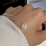 Pandora necklace sapphire zircon stone. in original packaging outlet