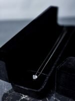 Heart diamond necklace silver 925 - Image 2