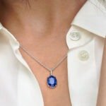 Blue sapphire necklace