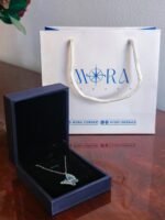 The purity blue butterfly necklace. - Image 2