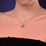 The purity blue butterfly necklace.