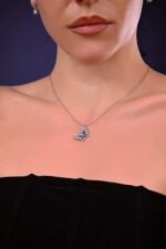 The purity blue butterfly necklace.