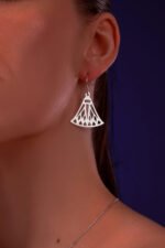 Lotus flower earrings