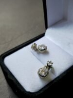 round solitaire earrings - Image 2