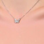 The Zircon butterfly necklace