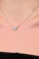 The Zircon butterfly necklace